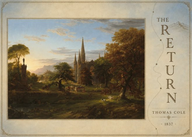 Thomas Cole The Return I No6 - Juliste