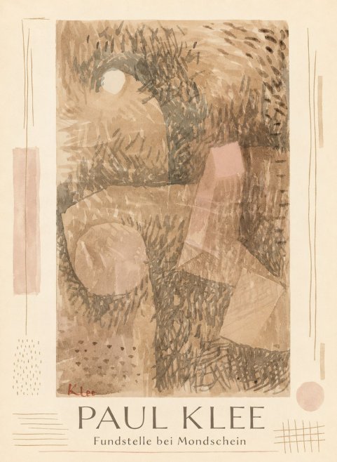 Paul Klee Fundstelle Bei Mondschein No1 - Juliste