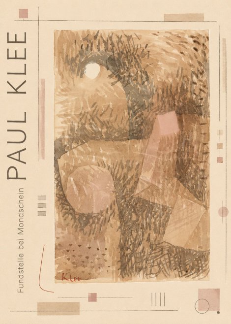 Paul Klee Fundstelle Bei Mondschein No2 - Juliste