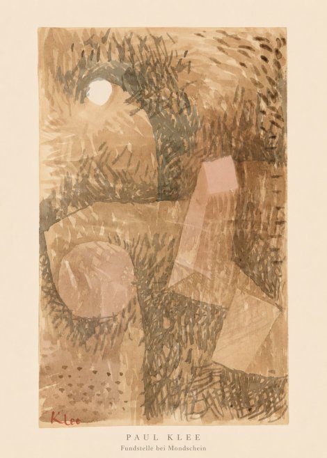 Paul Klee Fundstelle Bei Mondschein No5 - Juliste