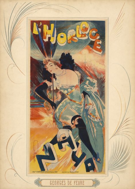 Georges de Feure L'horloge I No5 - Juliste