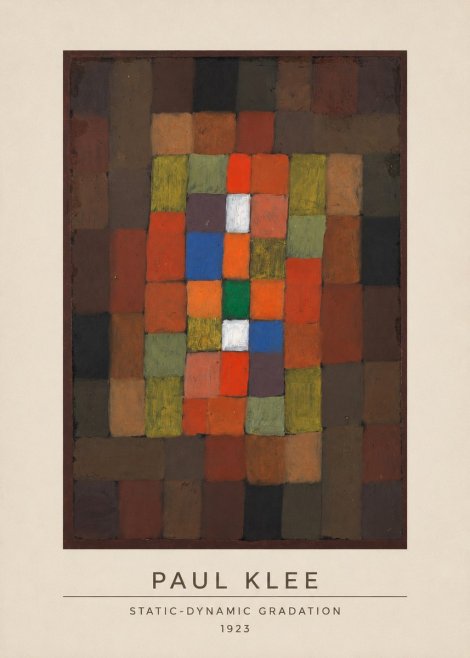 Paul Klee Static-dynamic Gradation No3 - Juliste