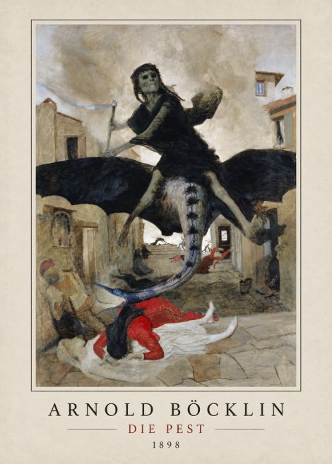 Arnold Böcklin Die Pest I No4 - Juliste