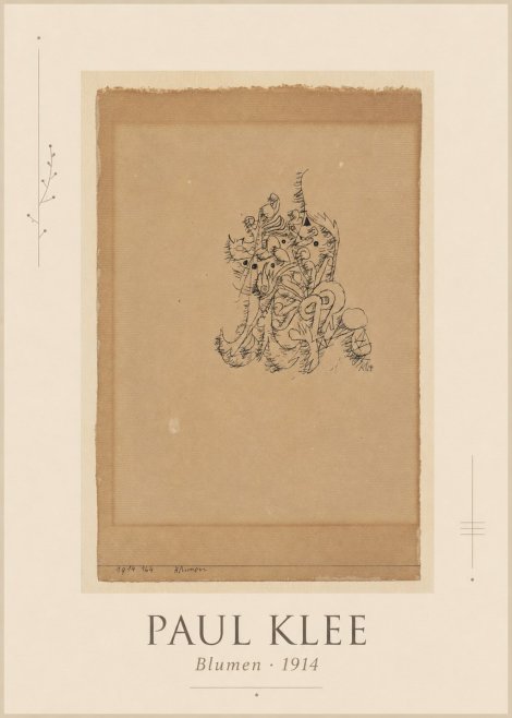 Paul Klee Blumen I No1 - Juliste