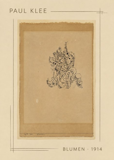 Paul Klee Blumen I No2 - Juliste
