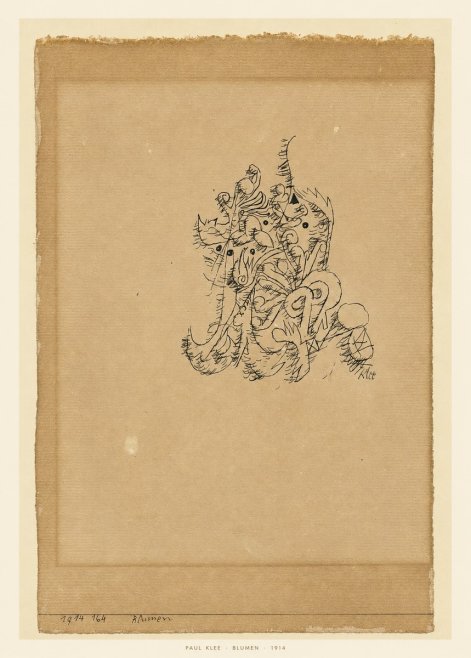 Paul Klee Blumen I No6 - Juliste