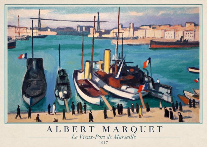 Albert Marquet Le Vieux-port De Marseille No1 - Juliste