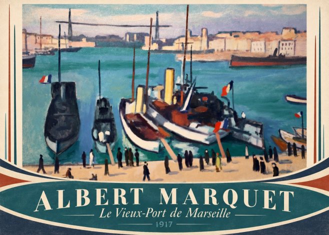 Albert Marquet Le Vieux-port De Marseille No4 - Juliste