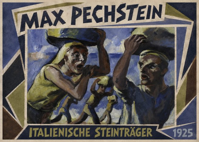 Max Pechstein Italienische Steinträger No1 - Juliste
