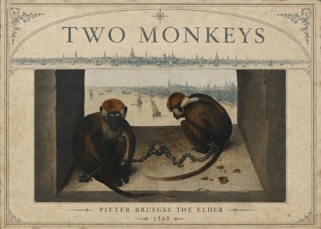Pieter Bruegel Two Monkeys I No6 - Juliste