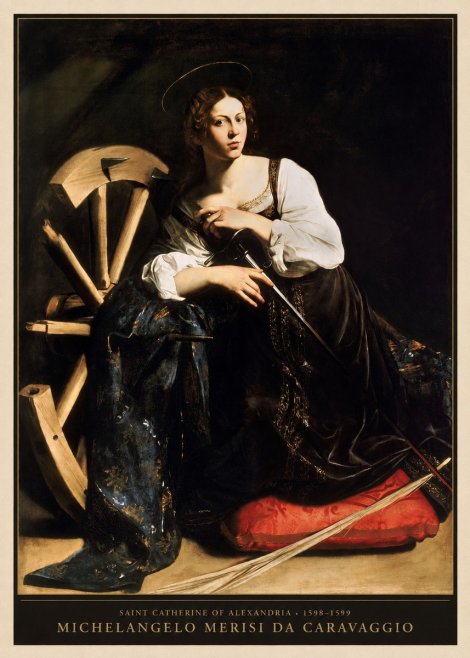 Michelangelo Merisi da Caravaggio Saint Catherine of Alexandria I No5 - Juliste