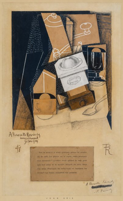 Juan Gris Still Life with Coffee Grinder I No6 - Juliste
