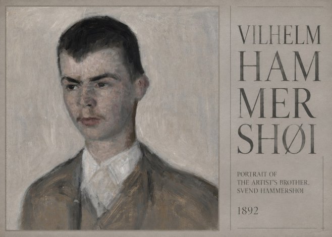 Vilhelm Hammershøi Portrait of the Artist's Brother, Svend Hammershøi No5 - Juliste