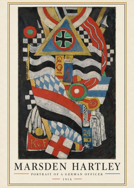 Marsden Hartley Portrait of a German Officer I No3 - Juliste