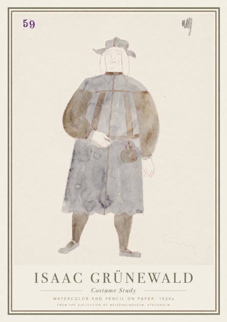 Isaac Grünewald Costume Study I No1 - Juliste
