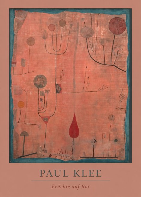 Paul Klee Früchte Auf Rot No4 - Juliste