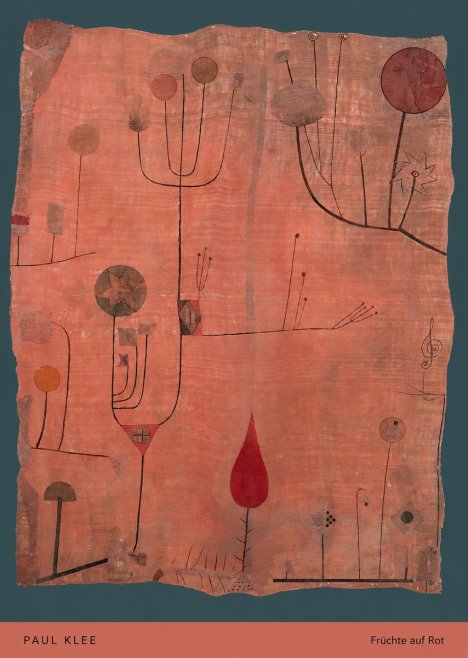 Paul Klee Früchte Auf Rot No5 - Juliste