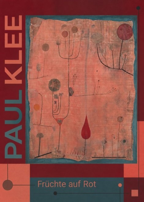 Paul Klee Früchte Auf Rot No6 - Juliste
