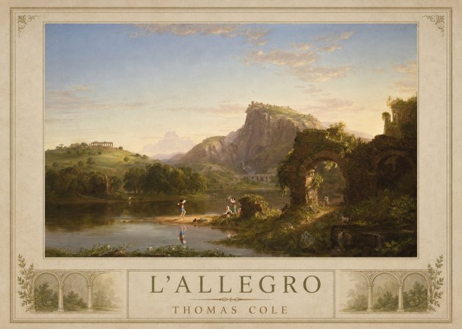 Thomas Cole L'allegro No1 - Juliste