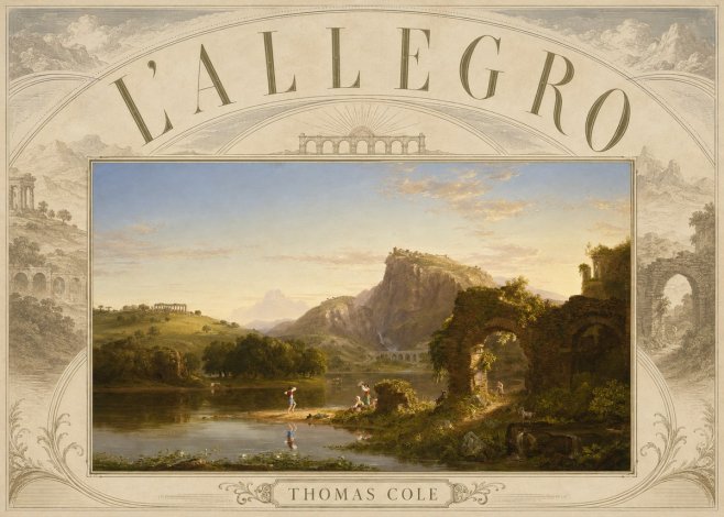Thomas Cole L'allegro No6 - Juliste