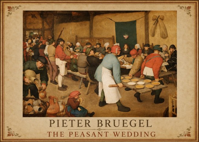 Pieter Bruegel The Peasant Wedding I No1 - Juliste