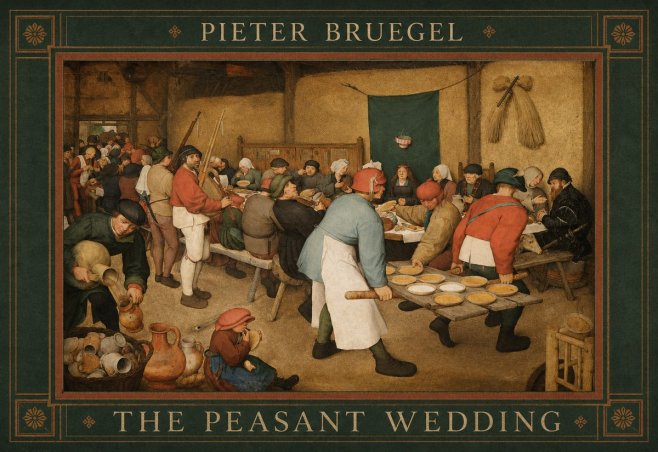 Pieter Bruegel The Peasant Wedding I No5 - Juliste