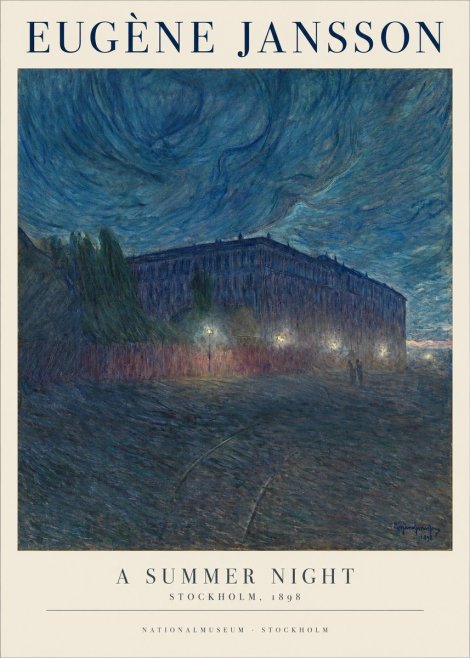 Eugène Jansson Night Effect No2 - Juliste