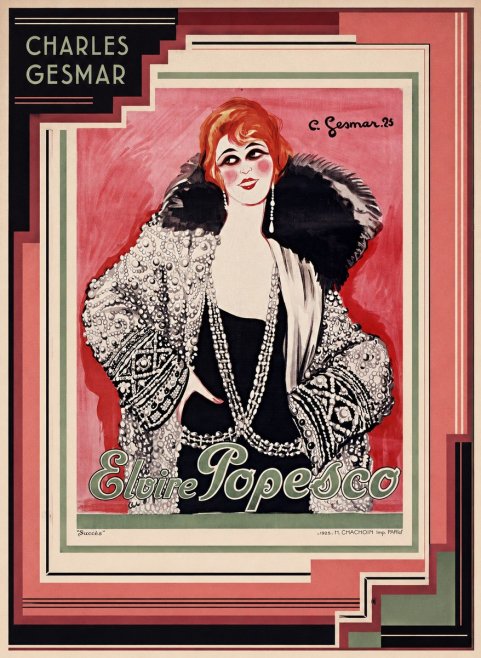 Charles Gesmar Elvire Popesco I No3 - Juliste