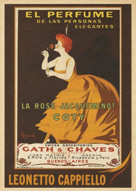 Leonetto Cappiello La Rose Jacqueminot Coty No2 - Juliste