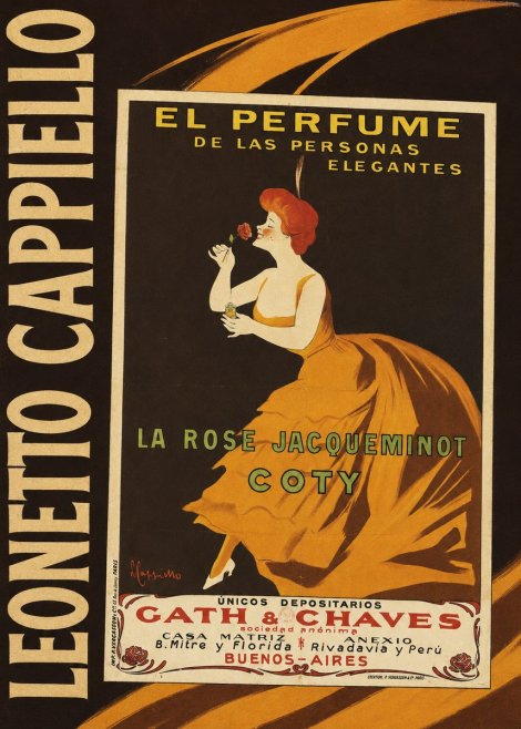Leonetto Cappiello La Rose Jacqueminot Coty No4 - Juliste