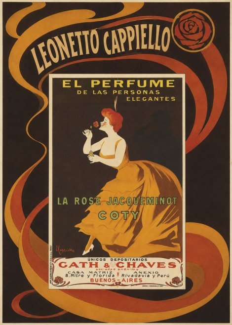Leonetto Cappiello La Rose Jacqueminot Coty No5 - Juliste