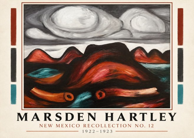 Marsden Hartley New Mexico Recollection No. 12 No1 - Juliste