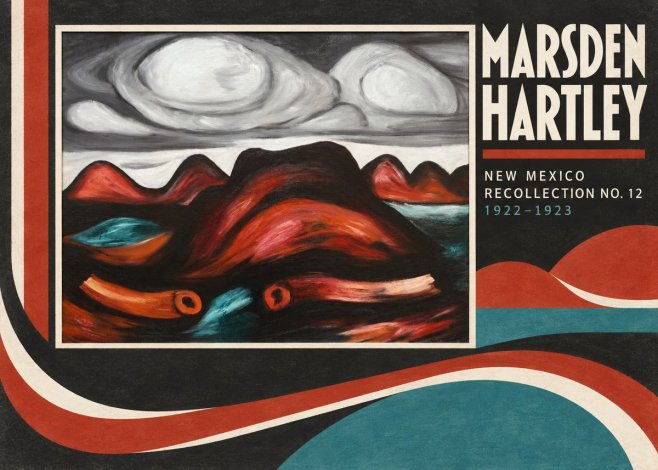 Marsden Hartley New Mexico Recollection No. 12 No2 - Juliste
