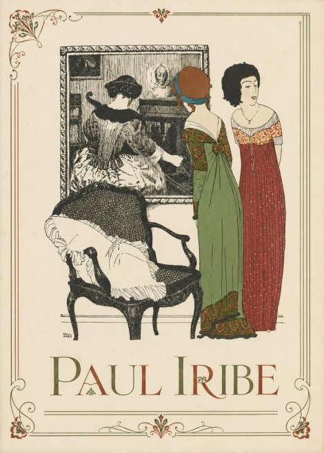 Paul Iribe Elegant Interior Scene No1 - Juliste
