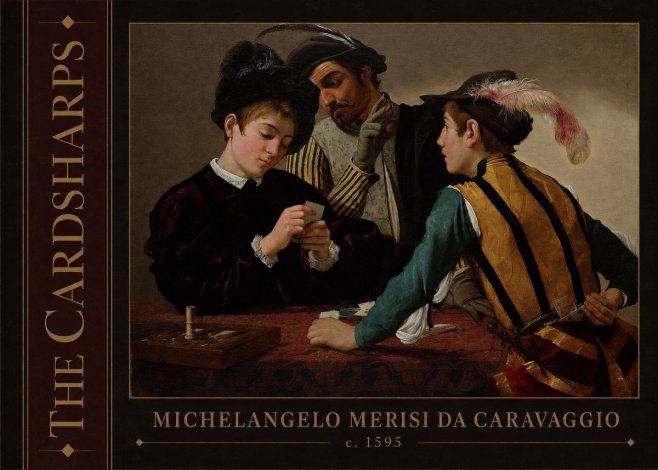 Michelangelo Merisi da Caravaggio The Cardsharps I No2 - Juliste