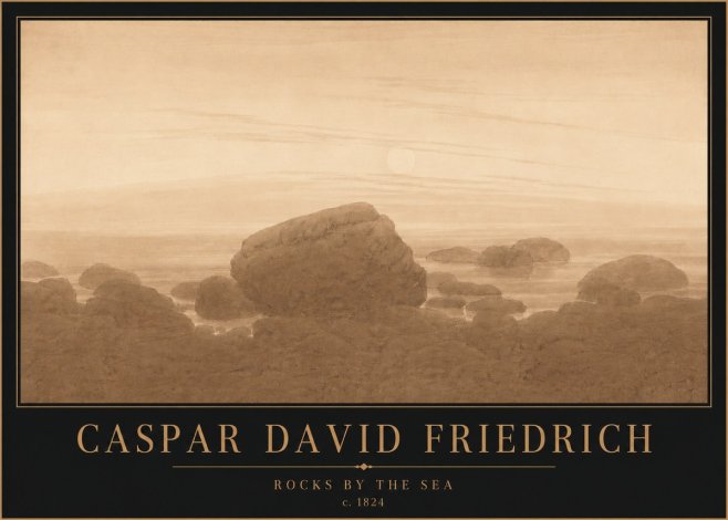 Caspar David Friedrich Rocks by the Sea No4 - Juliste