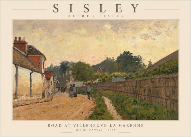 Sisley Road at Villeneuve-la-garenne No5 - Juliste