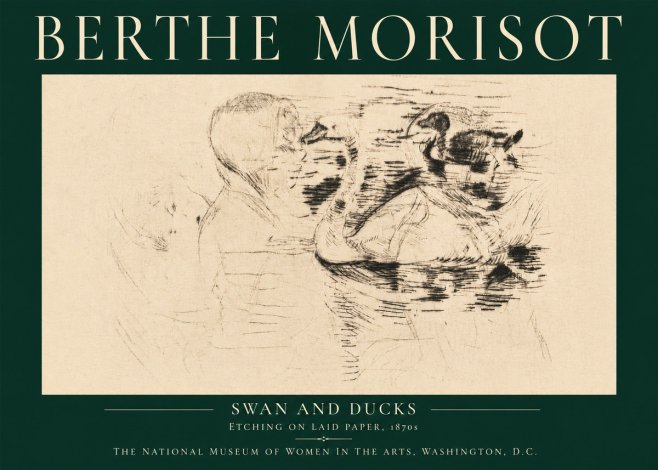 Berthe Morisot Swan and Ducks No6 - Juliste