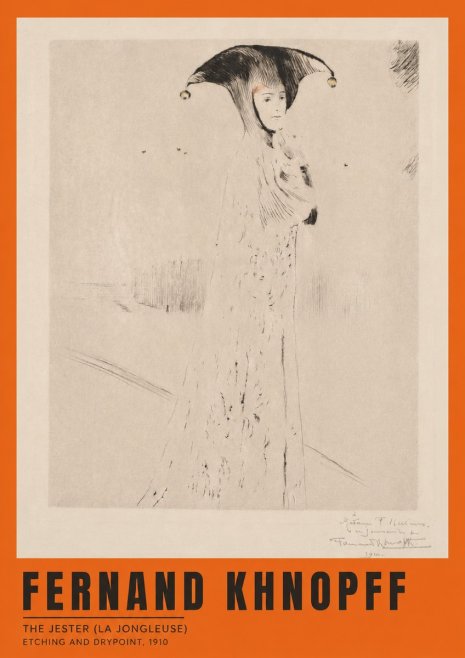 Fernand Khnopff The Jester (La Jongleuse) No2 - Juliste