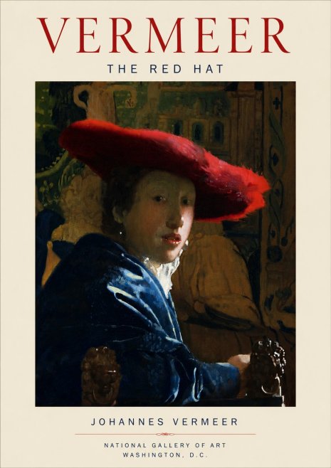 Vermeer The Red Hat No4 - Juliste