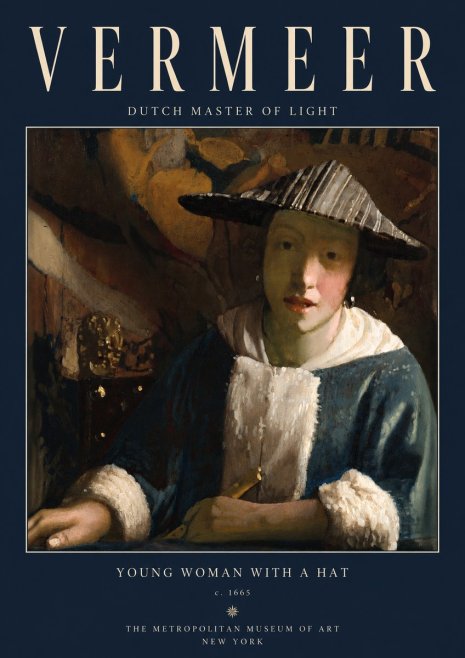 Vermeer Young Woman with a Hat No2 - Juliste