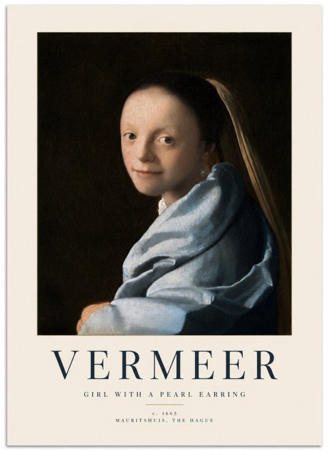 Vermeer Girl with a Pearl Earring I No2 - Juliste