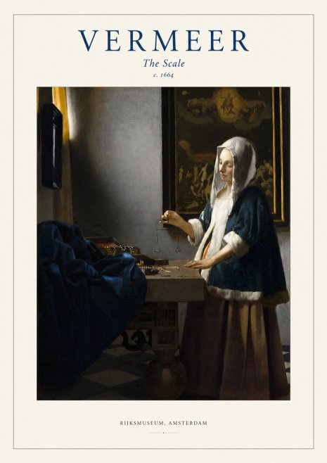 Vermeer The Scale No1 - Juliste