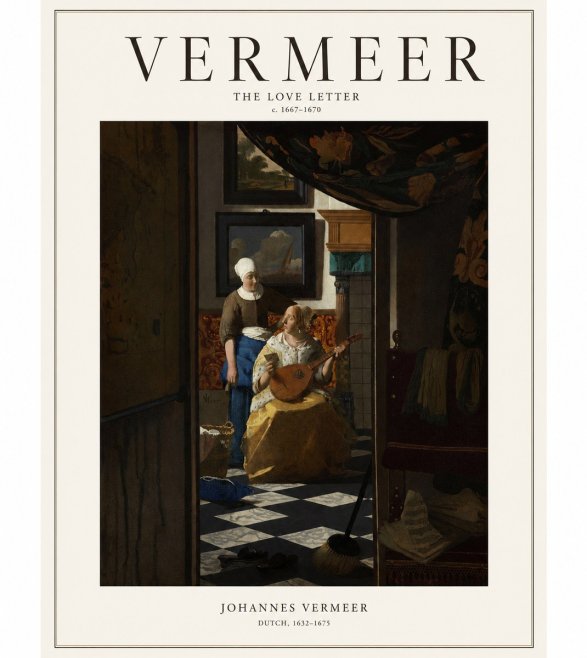 Vermeer The Love Letter No1 - Juliste