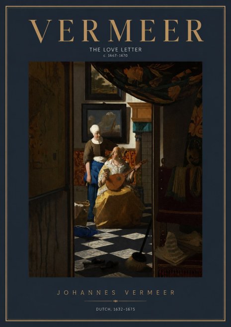 Vermeer The Love Letter No2 - Juliste