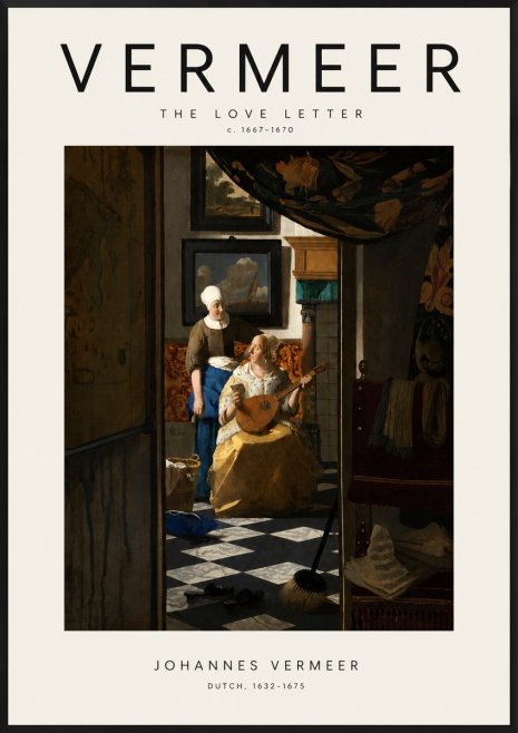 Vermeer The Love Letter No3 - Juliste