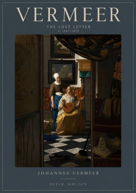 Vermeer The Love Letter No6 - Juliste