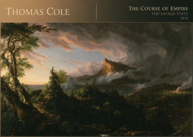 Thomas Cole The Course of Empire: the Savage State I No6 - Juliste