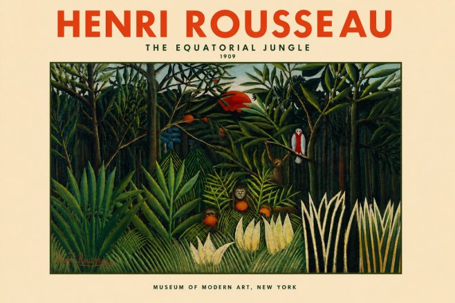 Rousseau The Equatorial Jungle I No4 - Juliste
