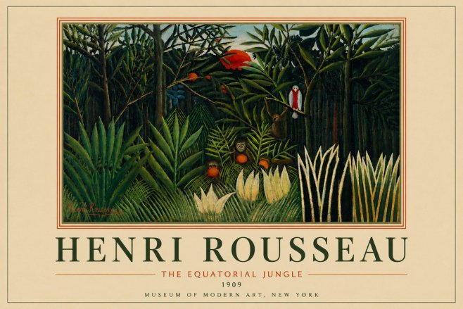 Rousseau The Equatorial Jungle I No6 - Juliste
